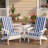 Outdoor/Indoor 5'' Adirondack Chair Seat/Back Cushion with Ties-1613452513