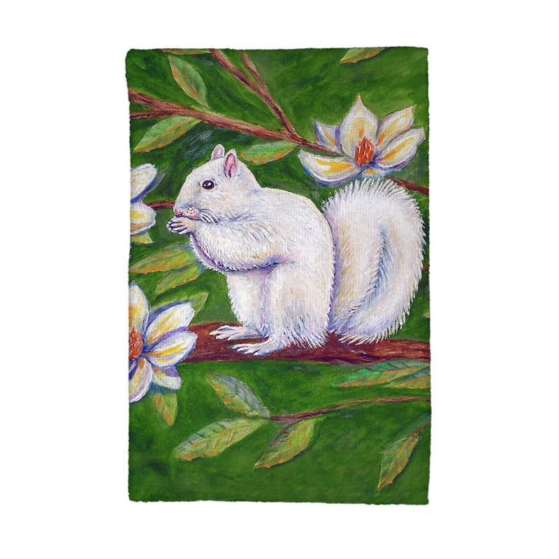 Serviette à main écureuil en arbre