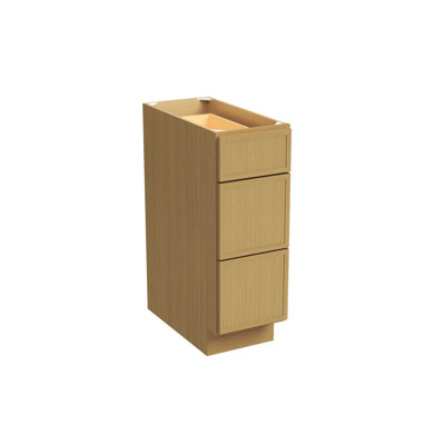 Armoire de cuisine à 3 tiroirs l 12 po x H 34,5 po x P 24 po prête à assembler Casainc