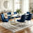 Velvet Upholstered Side Chair With Silver Legs-58014390-5490005