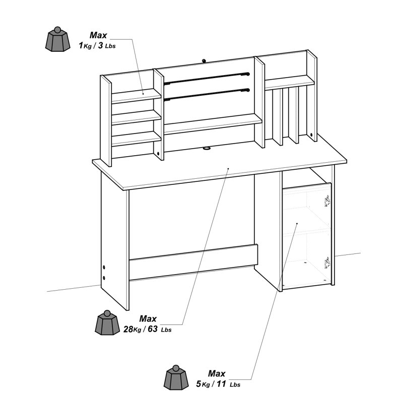 Avander Writing Desk