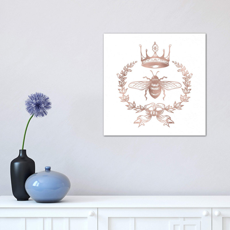 Queen Bee 1 Piece Wrapped Canvas Painting, 30.48 cm H x 30.48 cm W