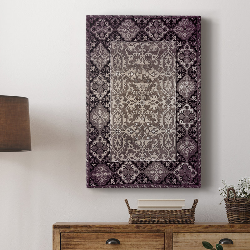 Reproduction abstraite rétro CXCII - galerie Cavas sur mesure, H 18 po x l 12 po
