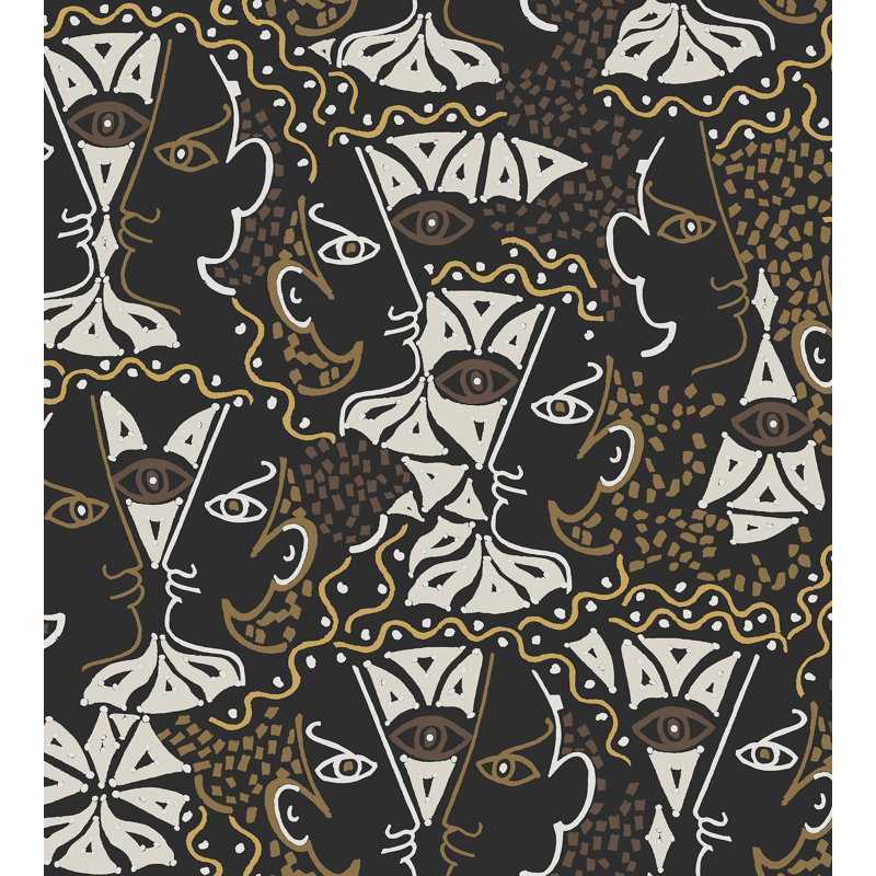 The Wall - Jean Cocteau Abstract Wallpaper Double Roll, Mordore