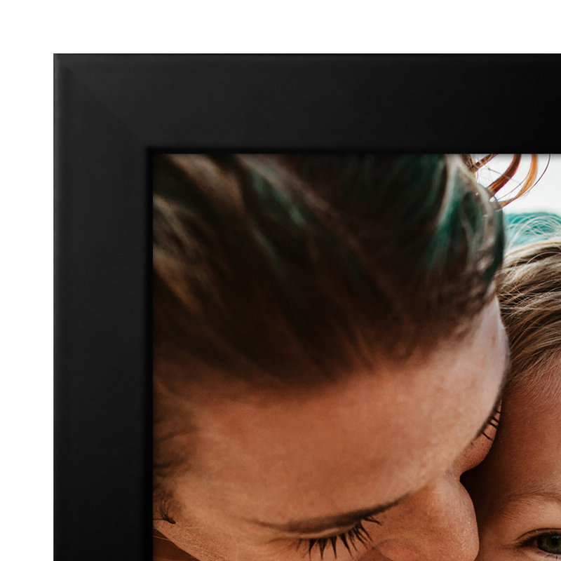 9x12 Picture Frame in Black - Displays 6x8 With Mat and 9x12 Without Mat (2-Pack)