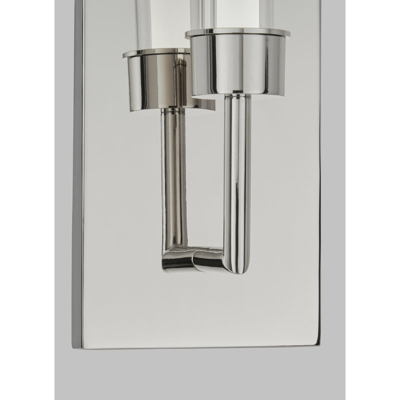 Linger 1 - Light LED Armed Sconce, Polished Nickel