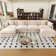 Hibbell Comfort U Shaped Couch With Reversible Chaise, Modular Large U-Shape Sectional Sofa, Double Extra Ottomans