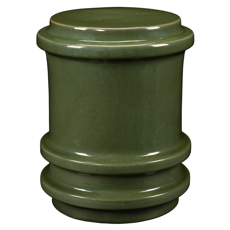 Tabouret en céramique Reglet, vert, Green