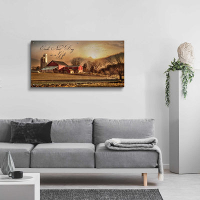 «Chaque nouveau jour» par Lori Deiter, art mural en verre acrylique