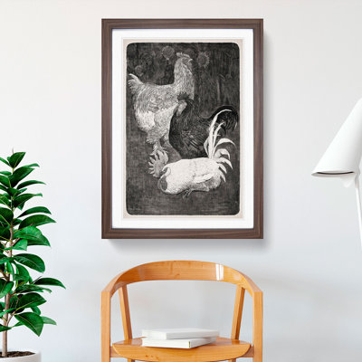 Three Roosters by Theo Van Hoytema - Picture Frame Painting
