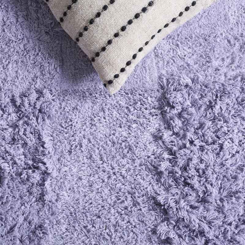 Easy Care 225 Hand Tufted Recycled Cotton Machine Washable Geometric Indoor Use Only Rug, Rectangle 5' x 8'