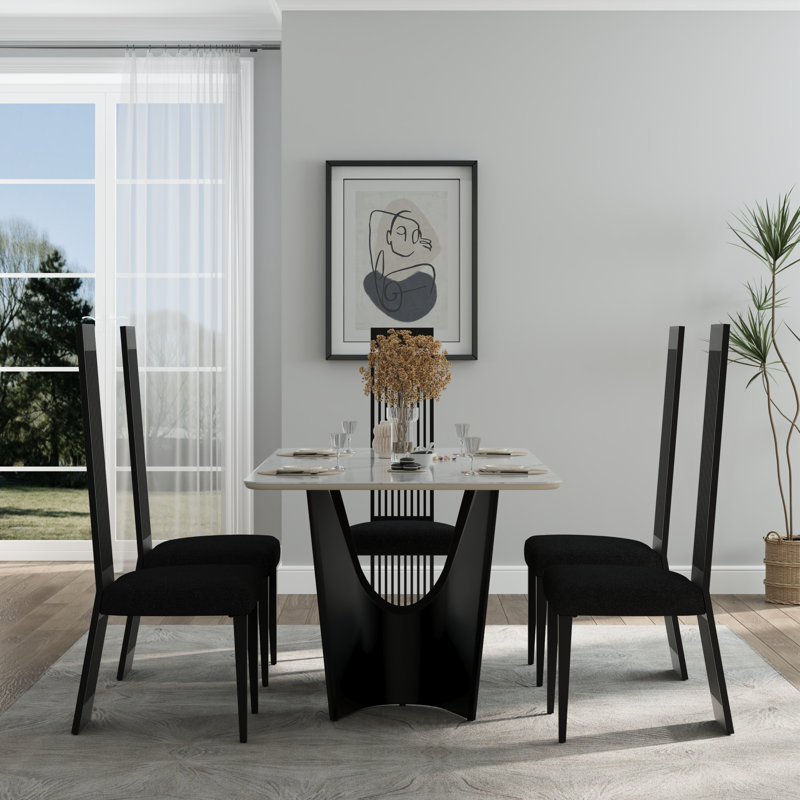 Ensemble de 2 chaises de salle à manger Luxury