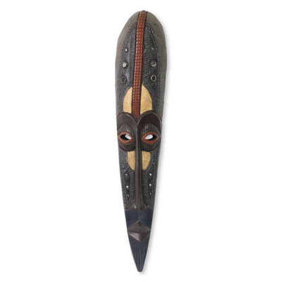 Masque en bois africain agbeli