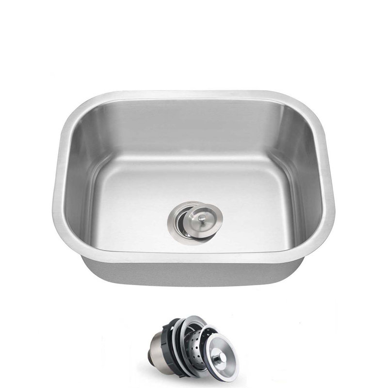 23.25'' L Single Bowl Stainless Steel Kitchen Sink