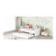 Lit de jour à baldaquin simple avec lit gigogne simple, gris (ancien SKU: WF308885AAE)-827942509