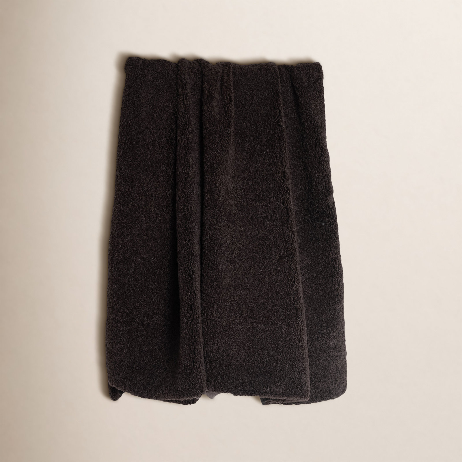 Sherpalux Knitted Throw Blanket, Hot Fudge