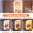 Vanity Table -LED Mirror, Makeup Vanity Desk Set - Charging Station, Storage Bench, Shelves Vanities