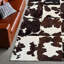 Tapis en cuir de vache brun et blanc_7,83 po x 10 pi-1968325889