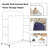 Double Rod Garment Rack Home Storage Helper-290467187