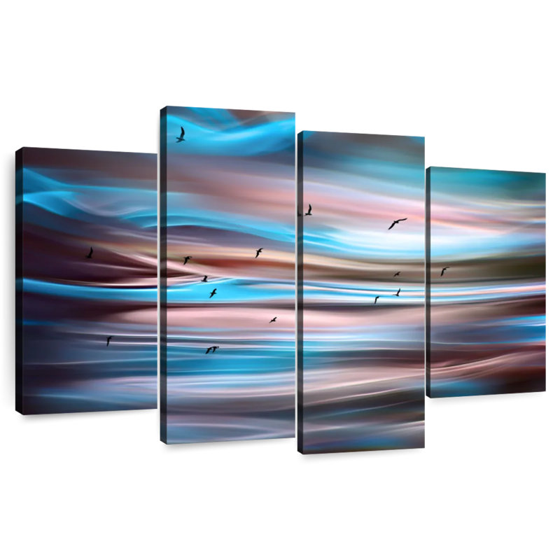 Sunset Birds I, 54" H x 84" W