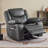 Adwin 37" W Faux Leather Swivel Recliner-99174424