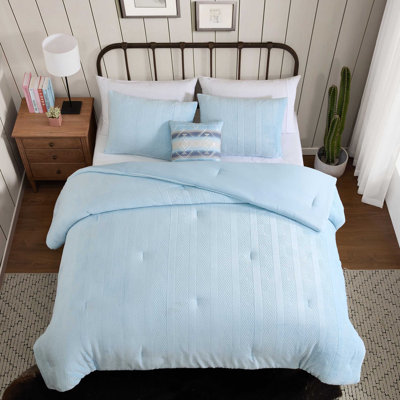 Wrangler Navajo Diamond Reversible Blue Comforter Bonus Set
