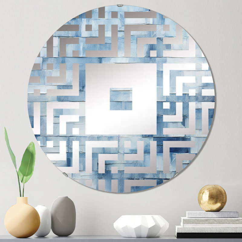Chikara - Miroir mural carré, 31,4 po x 31,4 po