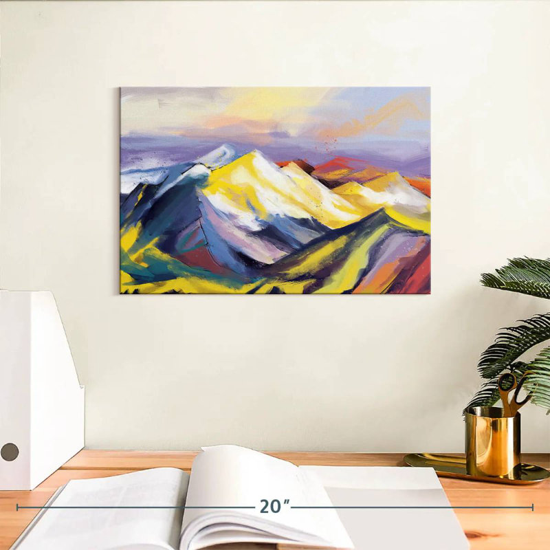 Avery Ridge Abstract Landscape, 8" H x 12" W