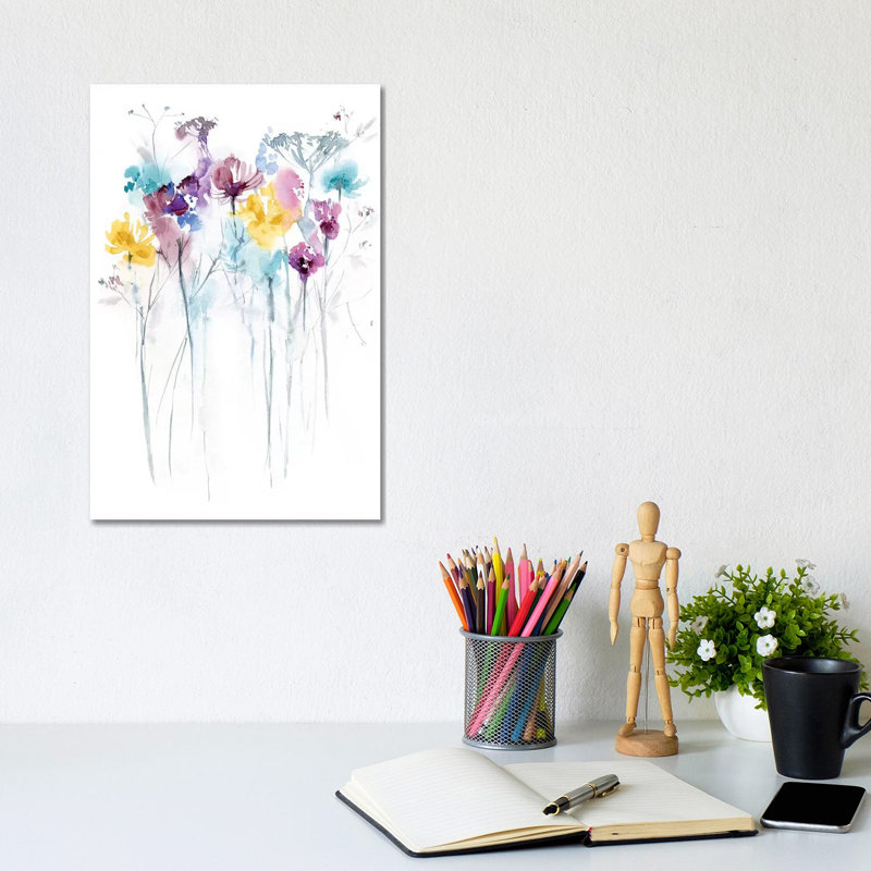 Field Of Flowers II by Lesia Binkin - Wrapped Canvas Gallery-Wrapped Canvas Giclée, 20.32 cm H x 30.48 cm W