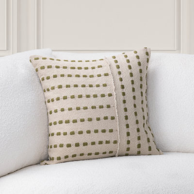 Katia Linen Blend Fabric Throw Pillow