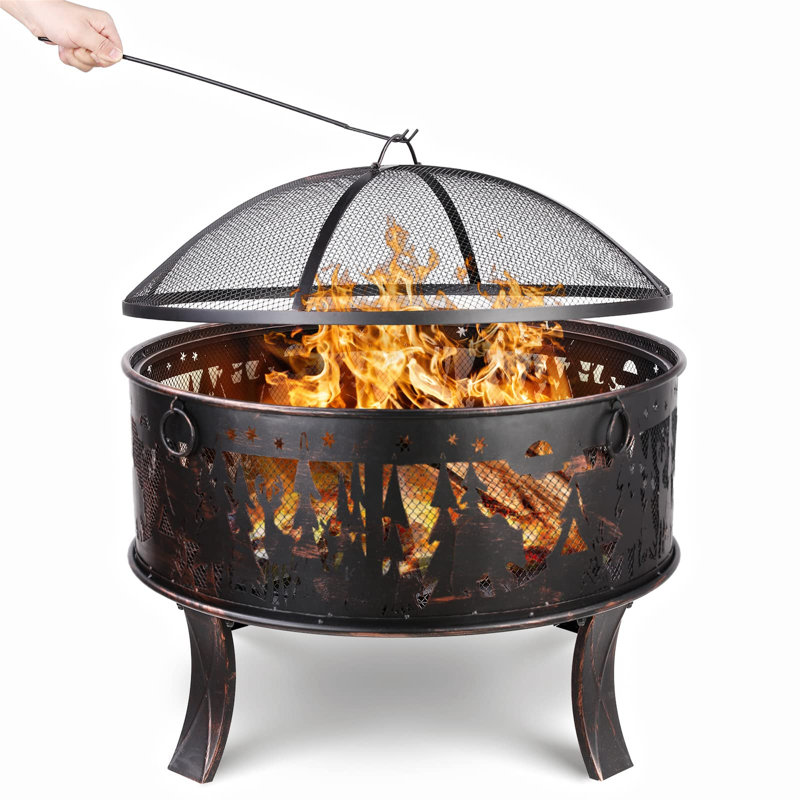 Round Steel Smokeless Fire Pit