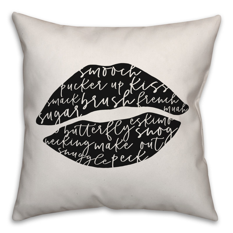 Throw Pillow, 20"H x 20"W, Black