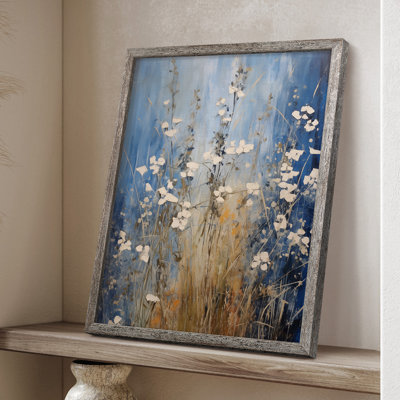 Reproduction encadrée FLORAL Series DCC-XXII - bois massif