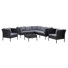 Ensemble de conversation modulaire en rotin avec coussins 8 pièces Bowdon