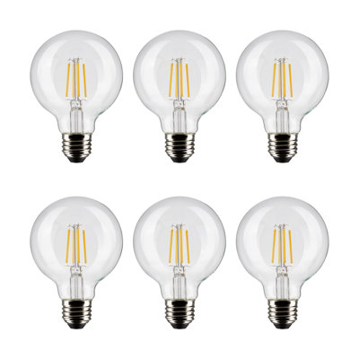 6 Watt (60 Watt Equivalent), G25 LED, Dimmable Light Bulb, E26/Medium (Standard) Base