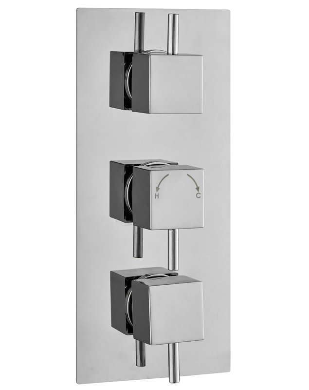  Triple Concealed Thermostatic Shower Valve