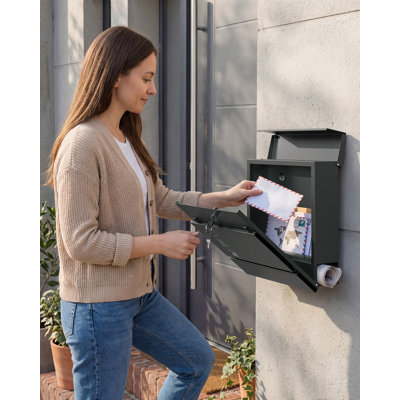 29×9.5×31cm Steel Wall Mounted Post Box