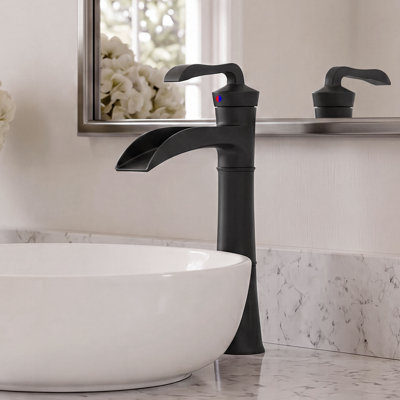 Focal Vessel Single Hole,Single Handle Bathroom Sink Faucet with Drain Assembly