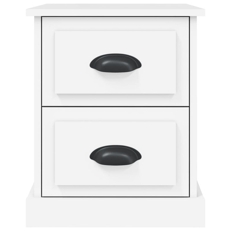 Bellechester 39cm W Bedside Table, White, Set of 2