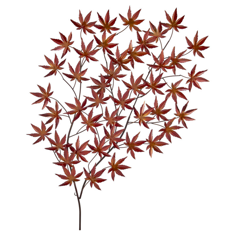 Art mural feuilles d'automne / tons de terre