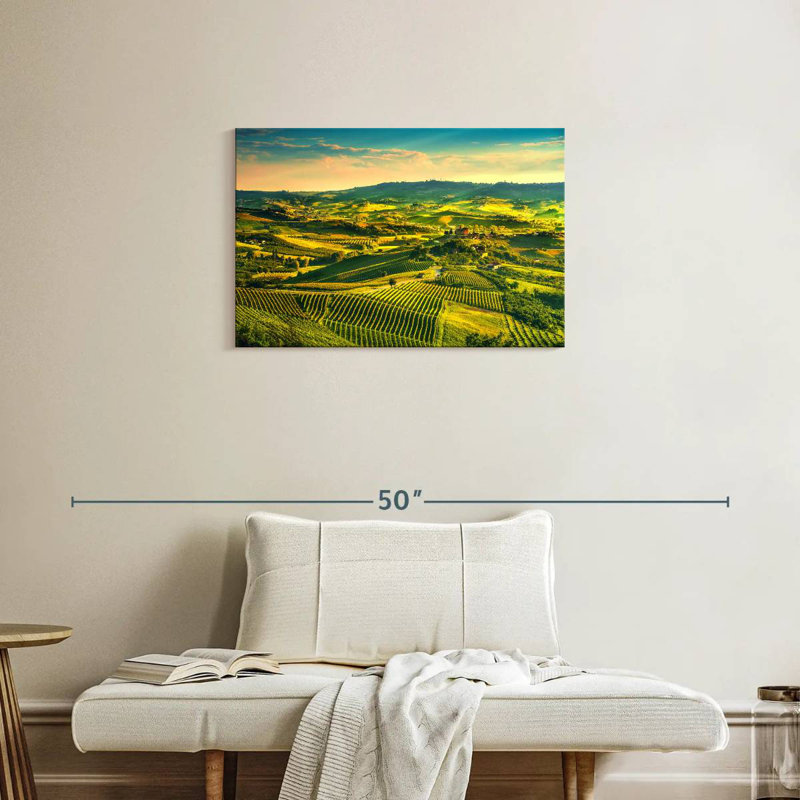 Alvord Sunlit Langhe Vineyard, H 20 po x l 30 po