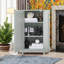 Armoire de rangement en coin 32,5 x 36 x 28 cm avec tablettes réglables en panneau de fibres à densité moyenne-2106118131