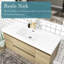 Ensemble de meuble-lavabo simple 48 po avec plateau en résine Temekia-566258174