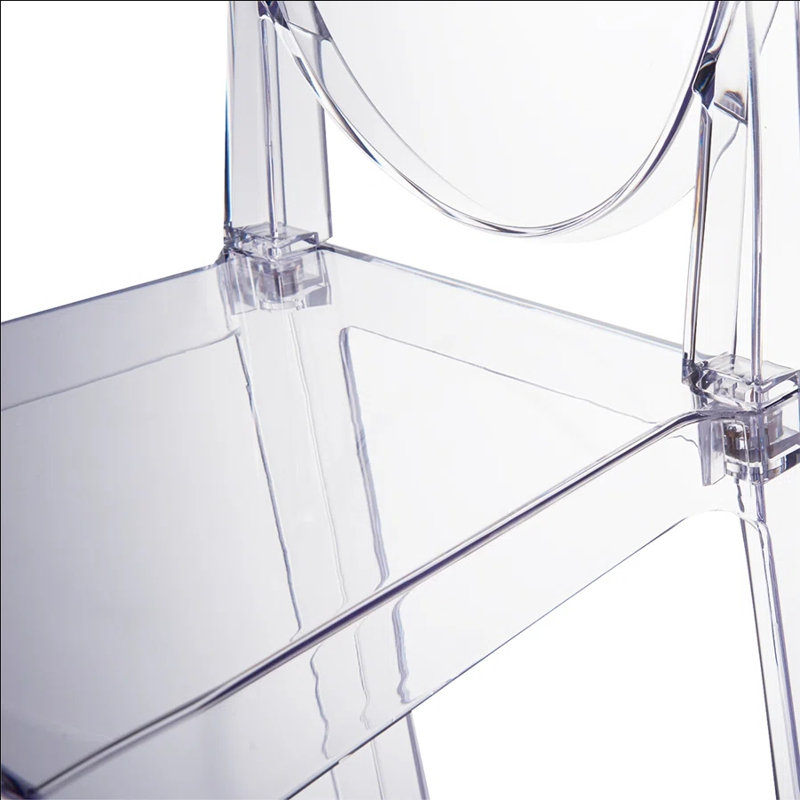 Ethereal Clear Acrylic Side Chair Set of 2 - Modern Design