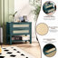 Table de chevet étroite en rotin avec 2 tiroirs et tablette de rangement Boho-1536037861-1536037863-1536037866