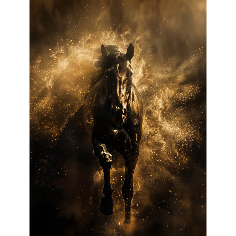 «Midnight Spark», art mural sur toile tendue, L 30 po x H 40 po x P 1,5 po