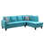 Microfibre / microsuède turquoise