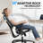 Ergonomic Office Chair, Rolling Task Chair with Adjustable Headrest, Armrest, Lumbar Support and Seat Depth