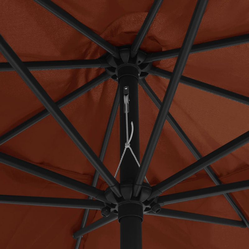 Parasol de plage 153,5 "x 153,5", Terre cuite