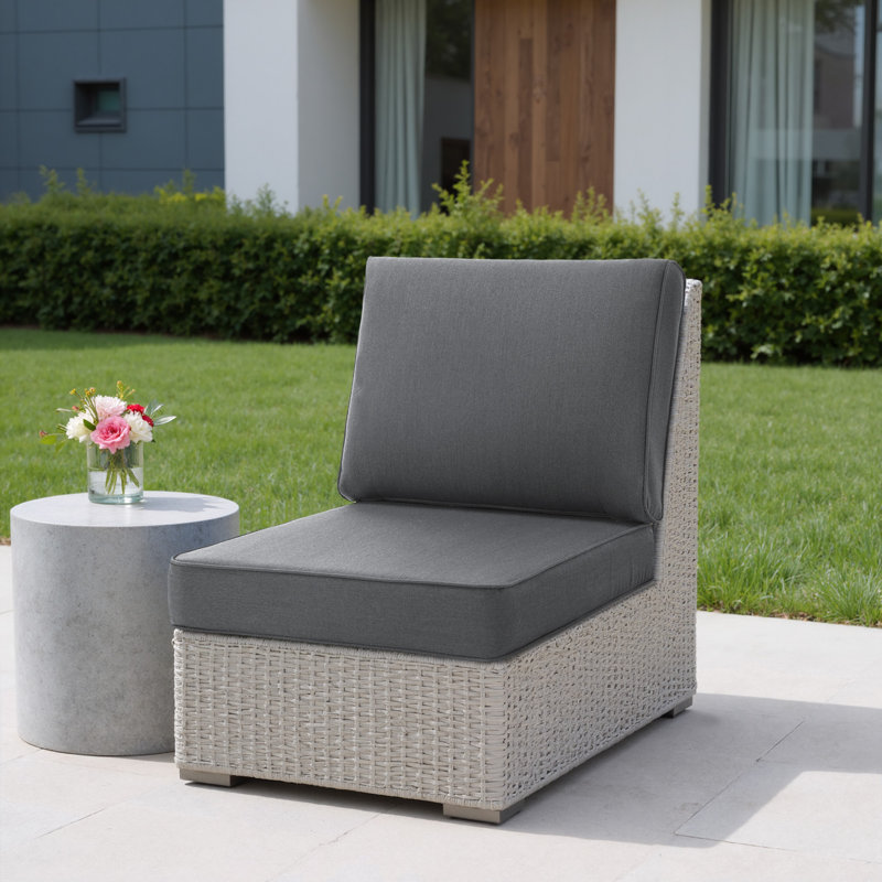 Coussin de siège / dossier extérieur Ellery Sunbrella, Gris fumé
